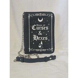 Hot Topic BioWorld Book Of Curses and Hexes Crossbody Bag Chain Strap Gothic
